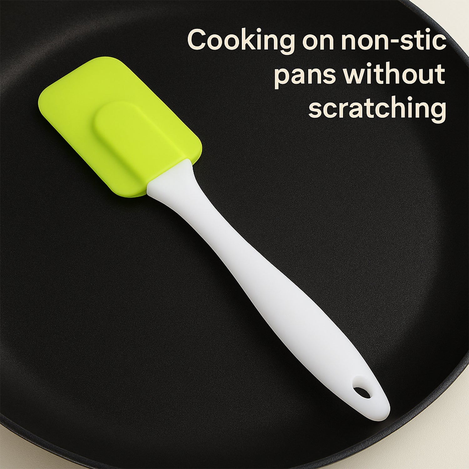 Silicone Cooking Spatula for Baking (1 Pc / 18 Cm / Mix Color) Silicone Cooking Spatula for Baking (1 Pc / 18 Cm / Mix Color)